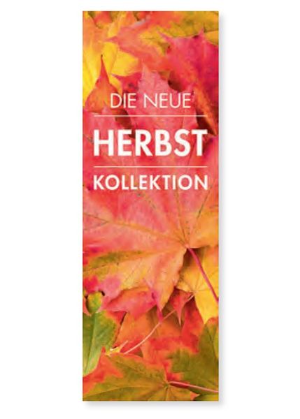 Plakat " DIE NEUE HERBST KOLLEKTION " - hoch