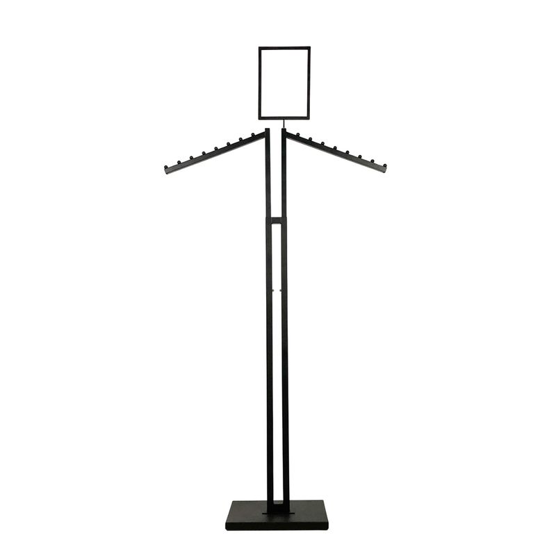 Textilständer Konfektionsständer Duo - schräge Arme