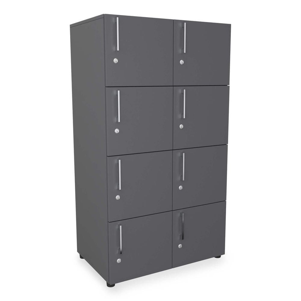 Holzspind / 8 Schließfächer Schrank