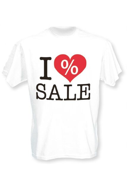 T-Shirt - Aufdruck " I LOVE SALE "