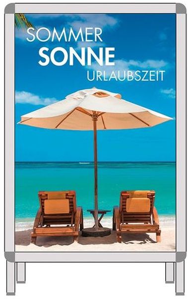 Plakat für Rahmen " SOMMER - SONNE - URLAUBSZEIT "