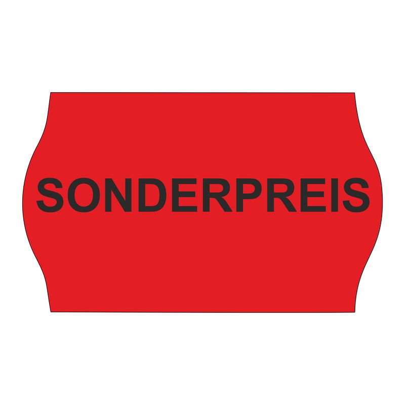 Preisetiketten B26 x H16 mm auf Rolle mit Text " Sonderpreis "