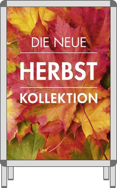 Plakat für Rahmen " DIE NEUE HERBST KOLLEKTION "