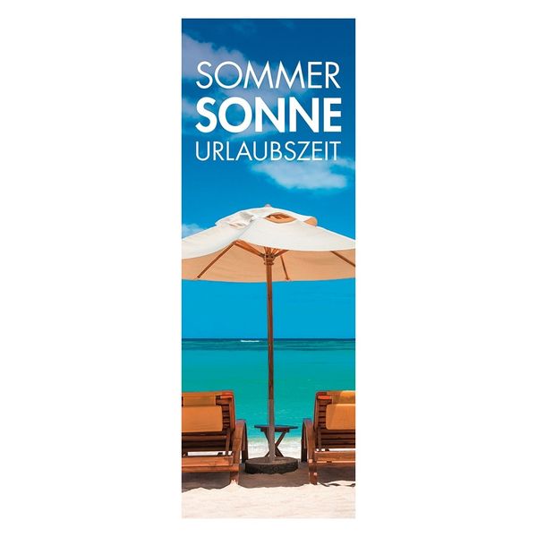 Plakat " SOMMER, SONNE, URLAUBSZEIT " - hoch