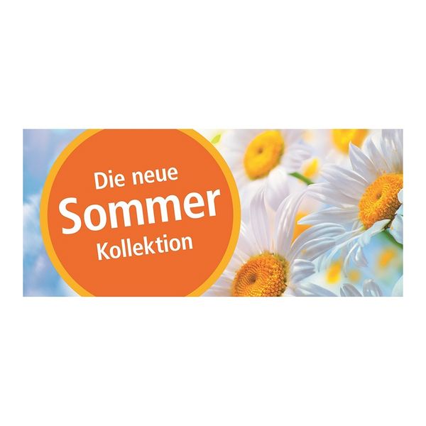 Plakat " Die neue Sommer Kollektion " - quer