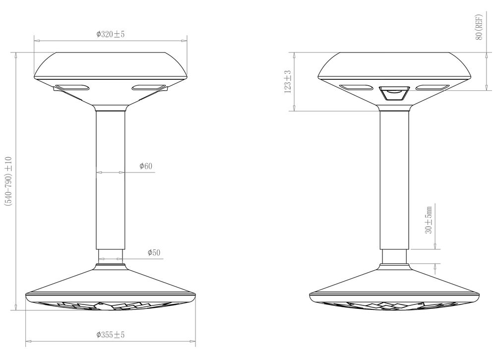 Ergonomischer Pendelhocker Mehrzweckhocker