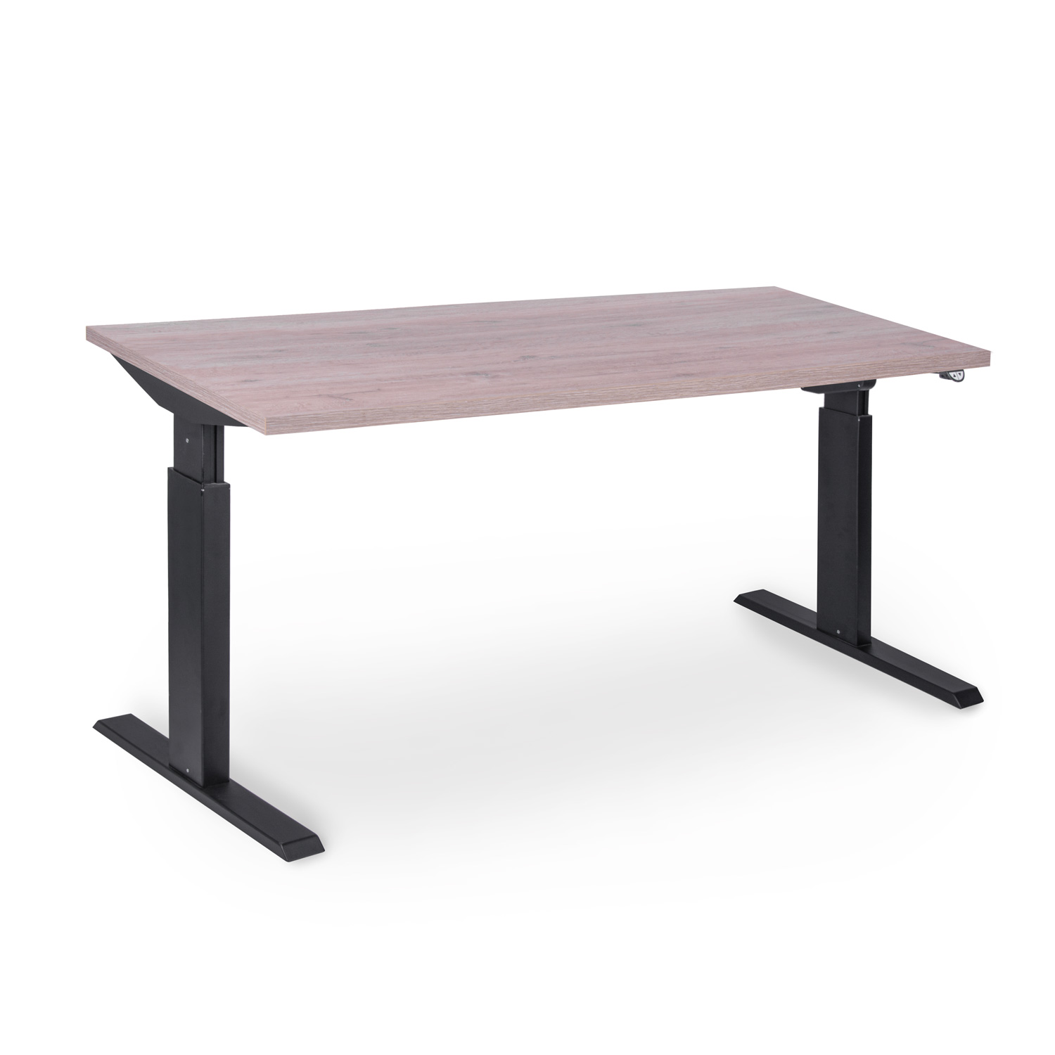 Schreibtisch elektrisch höhenverstellbar, schwarzes Gestell