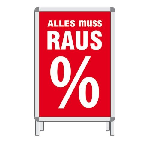 Rahmenplakat  - ALLES MUSS RAUS %